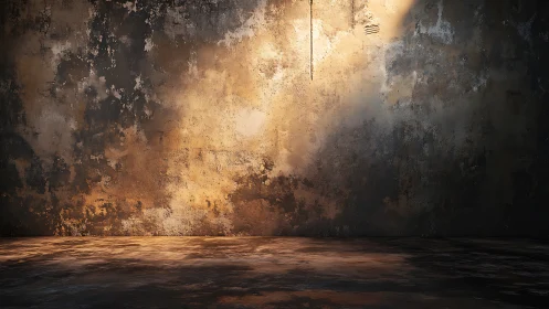 Textured concrete wall in raking light reveals weathered surface detail