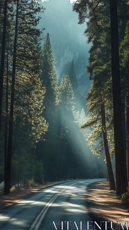 Sunlit Cathedral Carved From Ancient Redwoods