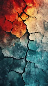 Fractured Horizon Where Rusted Fire Meets Drowned Sky.