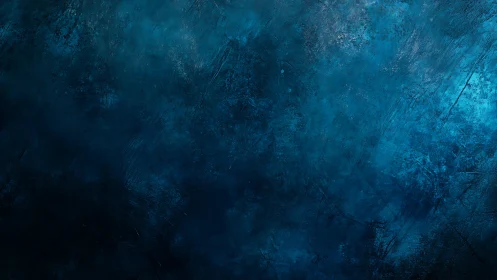 Deep textured blue abstract grunge background surface.