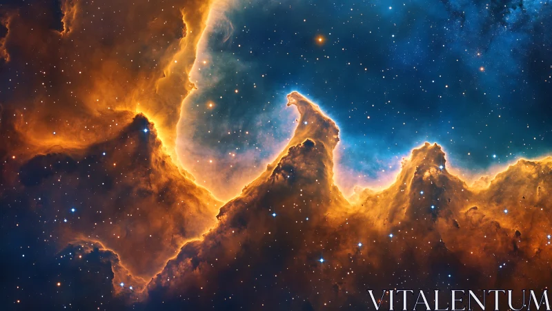 Star-forged dunes curl like cosmic flames along midnight void