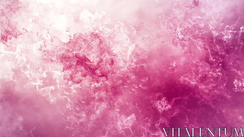 Abstract pink smoke swirling in soft ethereal digital art style.