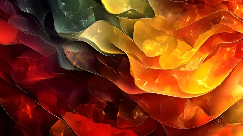 Glowing waves of color drifting through a cozy abstract dream.