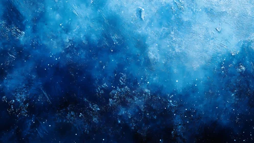 Midnight nebula swirls in cobalt storms of stardust blue.