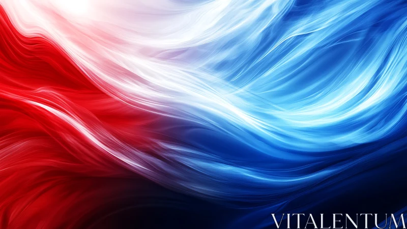 Flowing tricolor energy waves in dynamic digital abstraction.