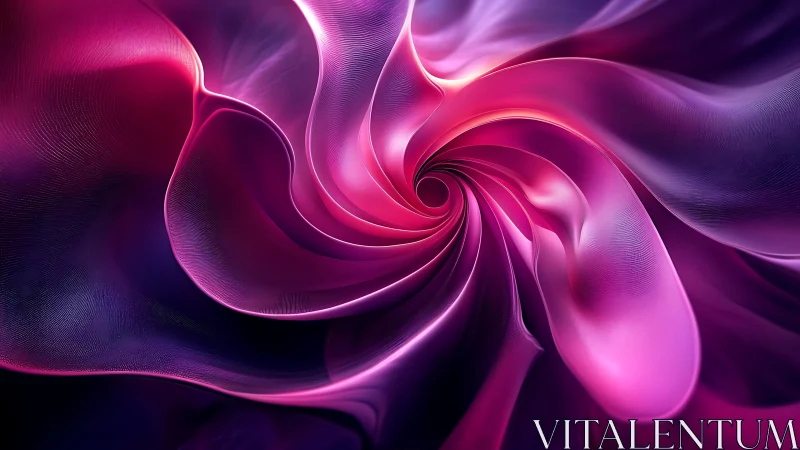 Vivid pink and purple swirling abstract light vortex art.