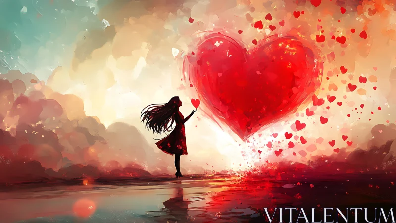 Solitary dancer conjures radiant heart from luminous dreams