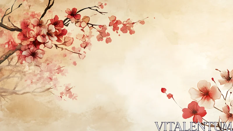 Cherry Blossoms Dance: A Serene Garden Dream.