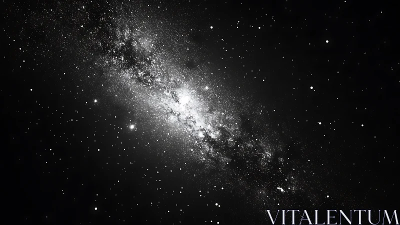 Dense star field frames bright galactic core in deep space