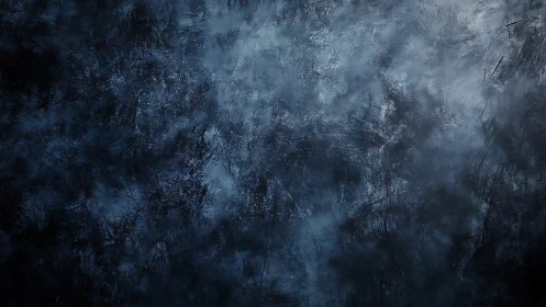Textured indigo abstract wall with cloudy vignette lighting field