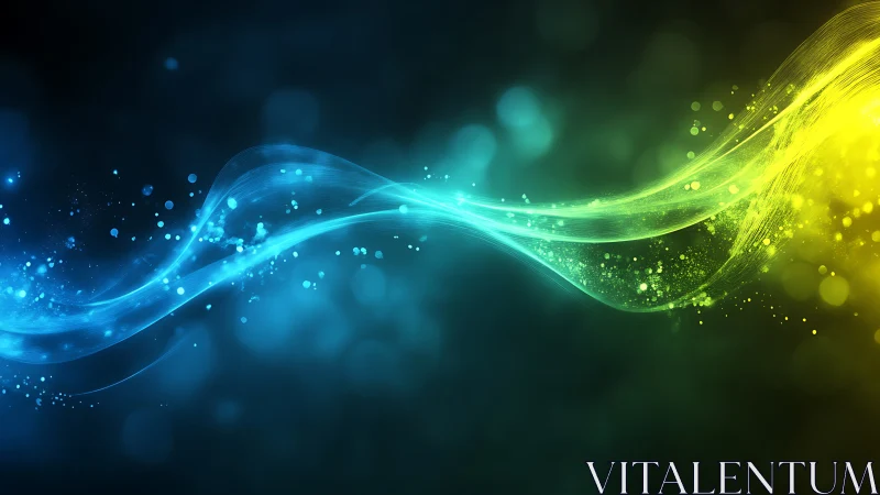 Aurora ribbon duet weaving neon waves across darkness.