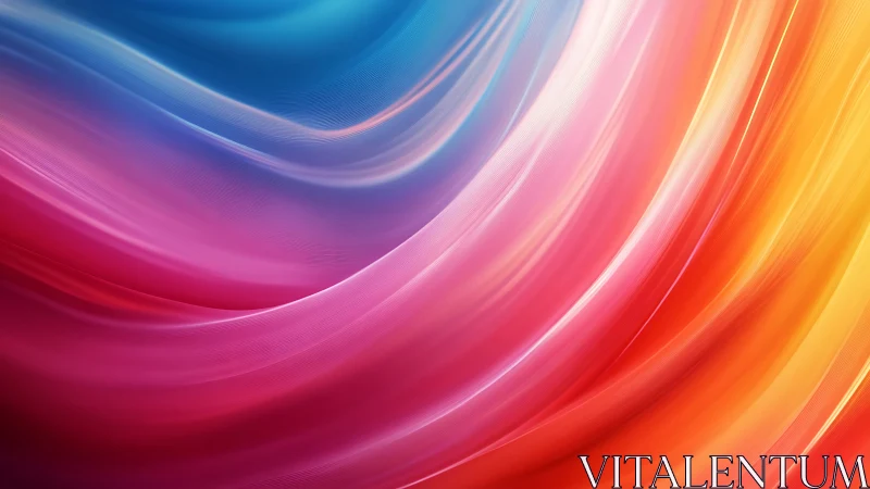 Chromatic light waves flow across radiant abstract gradient.