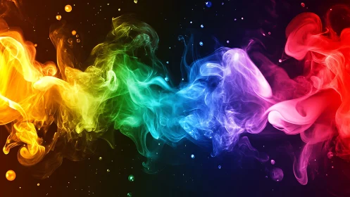 Chromatic vapor currents in high-contrast digital abstraction.