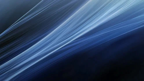 Linear blue light streaks on dark gradient background.