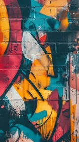 Colorful street mural celebrates bold shapes and playful motion