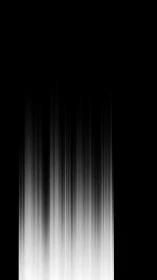 Vertical monochrome light streak cascade on black field.