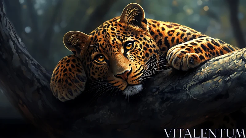 Spotted Repose: The Leopard Claims Its Sanctuary Branch