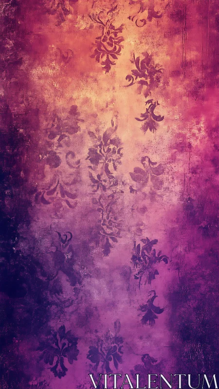 Fading damask whispers drift through violet twilight fog