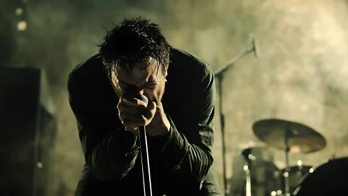 Sweat-soaked frontman hurls raw thunder into the mic night