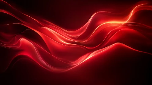 Velvet lightwaves drift like molten ribbons through shadow