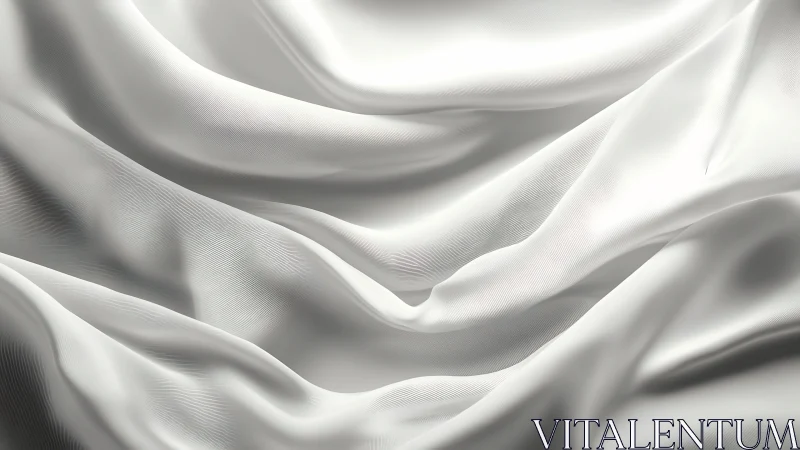 White fabric folds with smooth flowing contours in light.