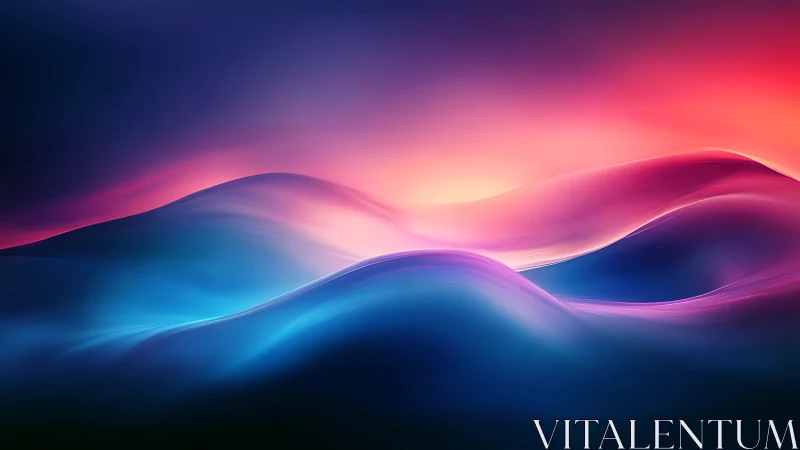Gradient-lit abstract waveforms form smooth volumetric surfaces