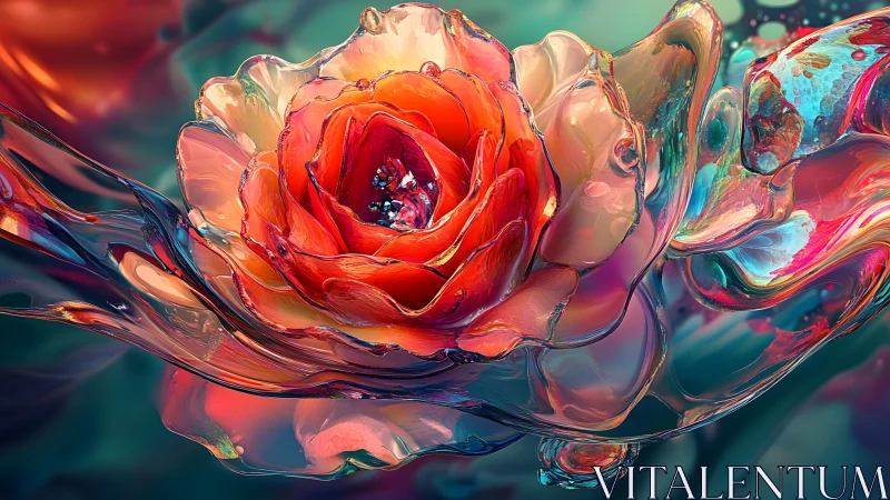 Crystal tide rose swirling through liquid lightdreams.