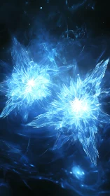 Twin stellar icebursts collide and carve light into darkness