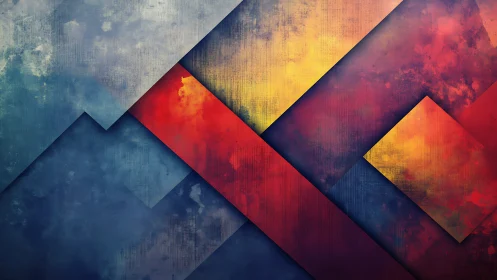 Intersecting geometric planes contrast warm spectra with cool depth