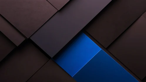 Bold blue stripe cutting through soft dark layers.