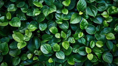 Dense overlapping green foliage forms a uniform leaf surface