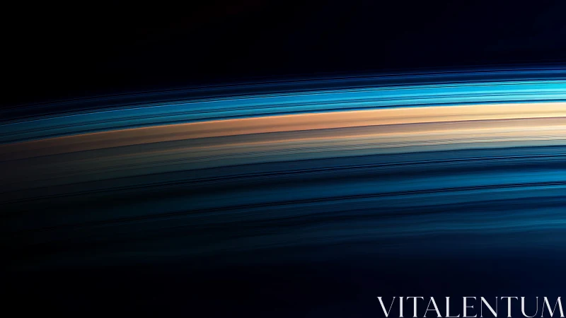 Electric blue light streaks sweep across a deep cosmic void