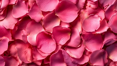 Rose Petals Layered in Deep Pink Tones.