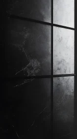 Shadow grid on concrete dusk, where light sketches silence.