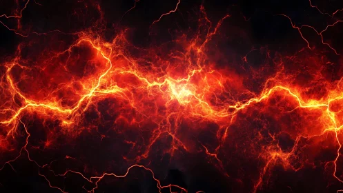 Electric Plasma Arc Discharge with Incandescent Branching Patterns