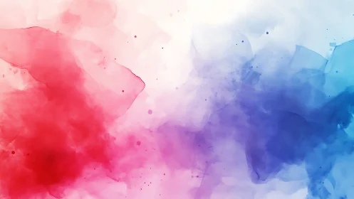 Blushing reds courting cool blues in drifting watercolor clouds.