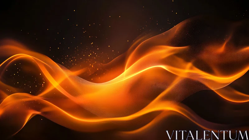 Golden Waves Dance Through the Night.