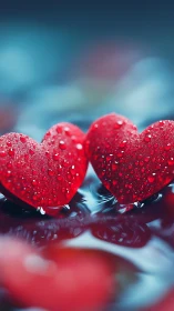 Glistening Hearts Speak of Love and Connection.