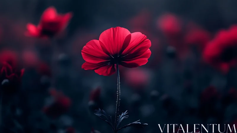 Luminous Cosmos Flower: Depth-of-Field Portrait Study.