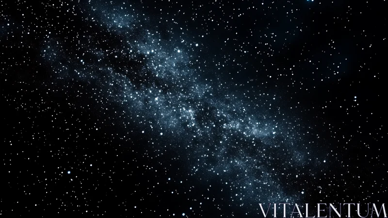 High-density stellar field across galactic dust lane plane.