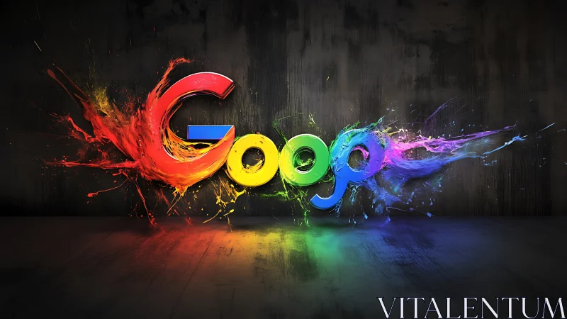 Colorful paint-splash word bursts with bright creative energy