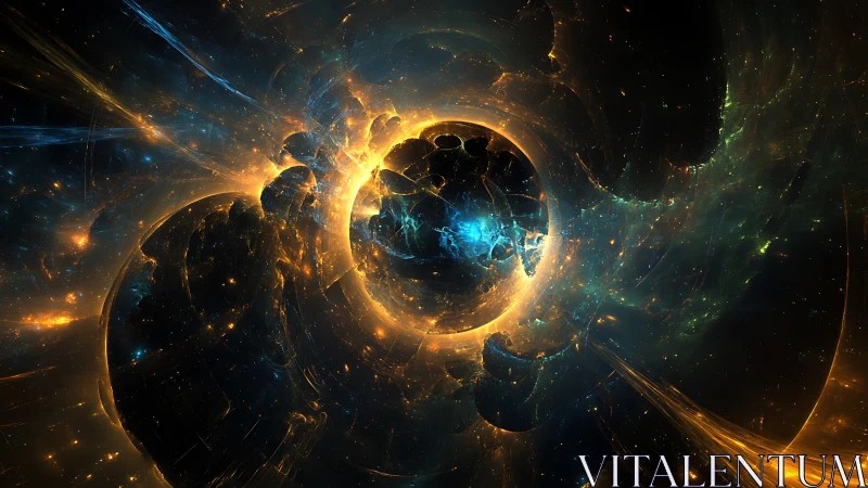 Galactic heart of light and shadow swirls in cosmic motion