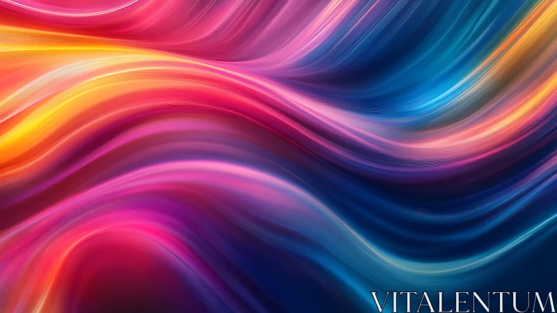 Vibrant flowing color waves in abstract digital artwork.