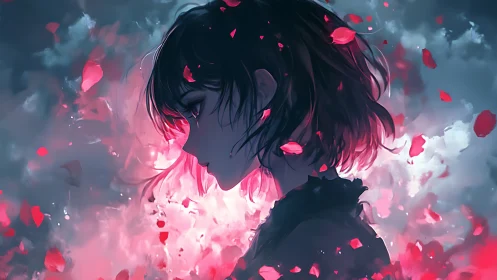 Storm-lit profile lets rose petal constellations drift free