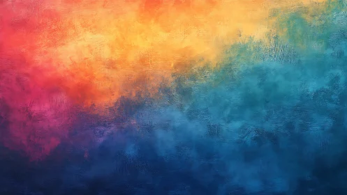 Gradient abstract field of textured warm and cool tones.