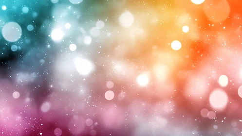 Chromatic bokeh diffusion with multiscale luminous particles.