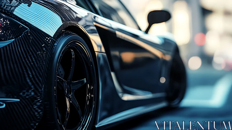 Sleek supercar leans into city light with confident shine