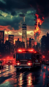 Urban Emergency: When City Lights Meet Chaos.