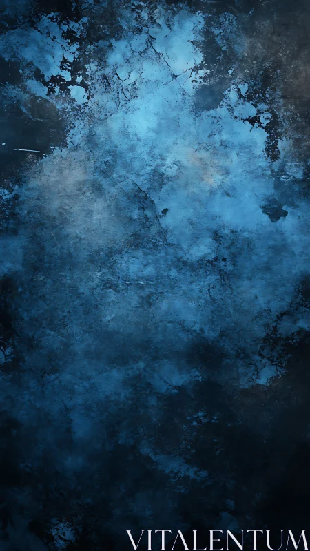 Dark blue cracked textured background with rough surface.