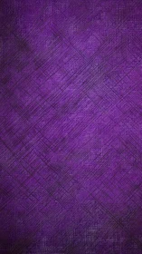 Diagonal graphite grid overlays textured violet woven field